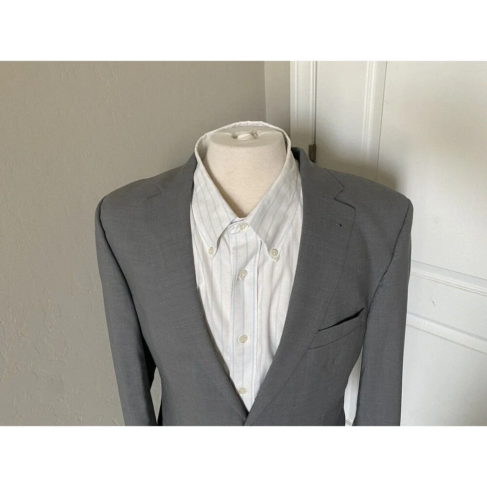 Jos A Bank Signature Collection Tailored Fit Sports Coat Gray Chelsea 42 Regular